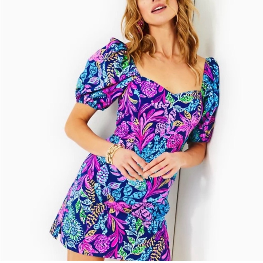 Lilly Pulitzer Morena short sleeve romper size 16 NWT